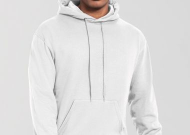 Iconic 250 Hooded Sweat Fruit of the Loom 0622940 White - Fruit of the Loom - 