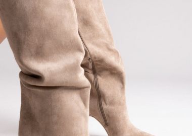 Ideal shoes Μυτερά Suede Μποτάκια με Τακούνι Στιλέτο - 2528A-1 - Taupe Σουέτ - Ideal shoes - 