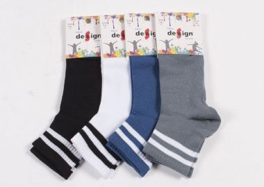 ΗΜΙΚΟΝΤΕΣ ΚΑΛΤΣΕΣ ΠΑΙΔΙΚΕΣ DESIGN PACK 4 ΤΕΜ ΑΣΟΡΤΙ ΣΚΟΥΡΟ Πολύχρωμο - Design - 