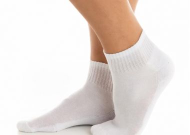 ΗΜΙΚΟΝΤΗ ΒΑΜΒΑΚΕΡΗ ΑΝΔΡΙΚΗ ΚΑΛΤΣΑ ΠΕΤΣΕΤΕ 3ΑΔΑ 4904 ΛΕΥΚΟ - GO - 