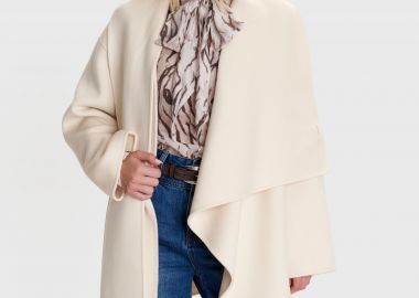 Ημίπαλτο με ενσωματωμένο κασκόλ - 5206179002783 -  - 