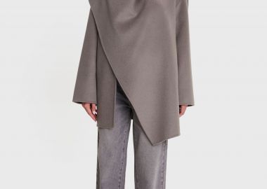 Ημίπαλτο με ενσωματωμένο κασκόλ - 5206179002790 -  - 