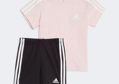 INFANTS ESSENTIALS T-SHIRT AND SHORTS SPORT SET ΡΟΖ - ADIDAS PERFORMANCE - 