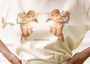 INSTA READY CREAM T-SHIRT - fashionroom - 