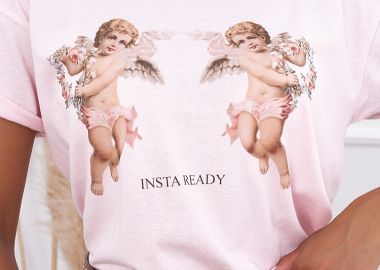 INSTA READY PINK T SHIRT - fashionroom - 
