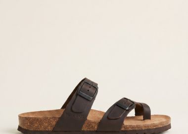 Inter - Bios Leather Anatomic Sandals - 7212 - Σκούρο Καφέ Ματ - Inter - Bios - 
