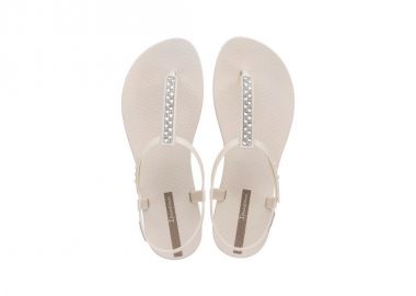 Ipanema Sandal Class women's beige flipflop sandals with rhinestones - Ipanema - 
