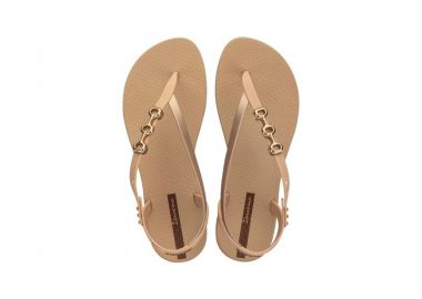 Ipanema Sandal Class women's flipflop sandals beige with gold - Ipanema - 