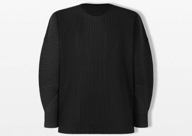 ISSEY MIYAKE Ανδρικό Μαύρο Monthly Colors January Top - ISSEY MIYAKE - 