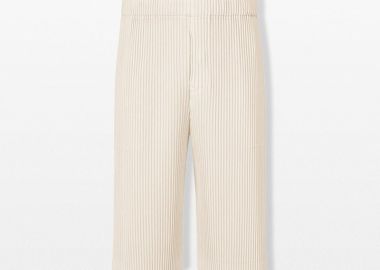 ISSEY MIYAKE Ανδρικό Μπεζ Wear or Wrap Trousers - ISSEY MIYAKE - 