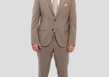 IVERGANO Ανδρικό Light Brown Suit - IVERGANO - 