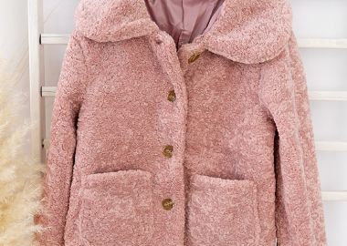 JACIN FLUFFY PINK COAT -  - 