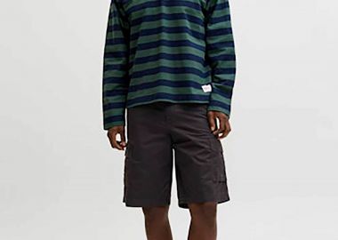 JACK & JONES ανδρική βερμούδα cargo Relaxed Fit - 12292263 Μαύρο - JACK & JONES - 