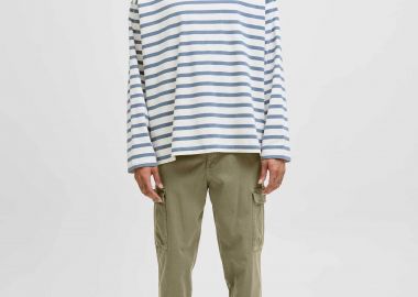 JACK & JONES ανδρικό παντελόνι cargo Tapered Fit - 12282388 Λαδί - JACK & JONES - 