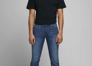 JACK & JONES ανδρικό τζιν παντελόνι πεντάτσεπο Slim Fit 