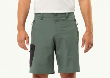 JACK WOLFSKIN ACTIVE TRACK SOFTSHELL SHORTS ΠΡΑΣΙΝΟ - JACK WOLFSKIN - 