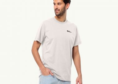 JACK WOLFSKIN ESSENTIAL T-SHIRT ΑΣΠΡΟ - JACK WOLFSKIN - 