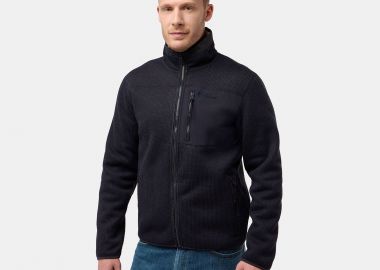 JACK WOLFSKIN KAMINFEUER FULL-ZIP FLEECE JACKET ΜΠΛΕ - JACK WOLFSKIN - 