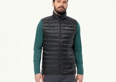 JACK WOLFSKIN PILVI DOWN VEST ΜΑΥΡΟ - JACK WOLFSKIN - 