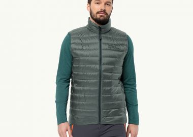 JACK WOLFSKIN PILVI DOWN VEST ΠΡΑΣΙΝΟ - JACK WOLFSKIN - 