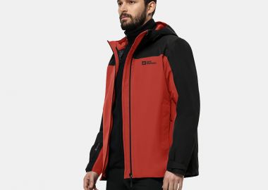 JACK WOLFSKIN TAUBENBERG 3IN1 JACKET ΚΟΚΚΙΝΟ - JACK WOLFSKIN - 