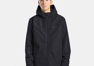 JACK WOLFSKIN TAUBENBERG 3IN1 JACKET ΜΑΥΡΟ - JACK WOLFSKIN - 