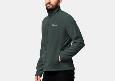 JACK WOLFSKIN TAUNUS FULL-ZIP FLEECE JACKET ΧΑΚΙ - JACK WOLFSKIN - 