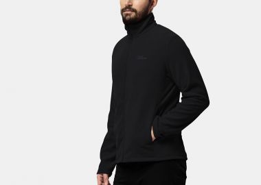 JACK WOLFSKIN TAUNUS FULL-ZIP FLEECE JACKET ΜΑΥΡΟ - JACK WOLFSKIN - 