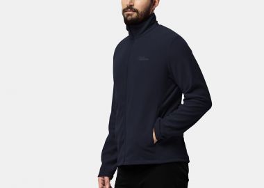 JACK WOLFSKIN TAUNUS FULL-ZIP FLEECE JACKET ΜΠΛΕ - JACK WOLFSKIN - 