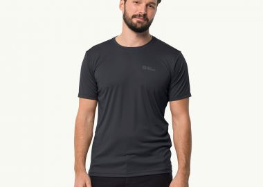 JACK WOLFSKIN TECH FUNCTIONAL T-SHIRT ΓΚΡΙ - JACK WOLFSKIN - 