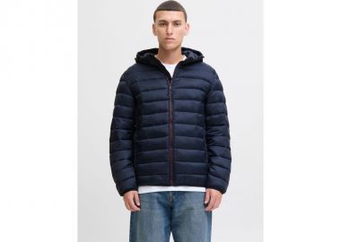 JackJones men's down jacket JJEBRADLEY LIGHT PUFFER HOOD NOOS 12280970 SKY CAPTAIN - Jack & Jones - 