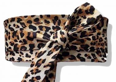 japanese υφασμάτινη ζώνη Obi leopard - PerfectDress.gr - 