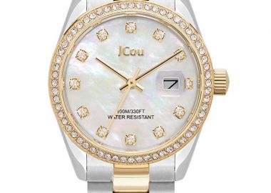 JCOU Iris Crystals - JU19082-2, Silver case with Stainless Steel Bracelet - Jcou - 