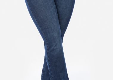 Jean καμπάνα με 3 κουμπιά σε denim blue χρώμα -  - 