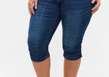 Jean κάπρι παντελόνι σε denim blue χρώμα -  - 