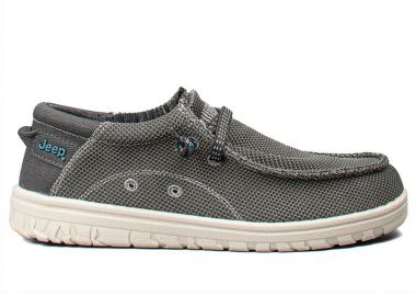 JEEP ΑΝΔΡΙΚΟ SNEAKER SAMOA WALLABEE KNIT JM51030A 096 ANTHRACITE - JEEP - 