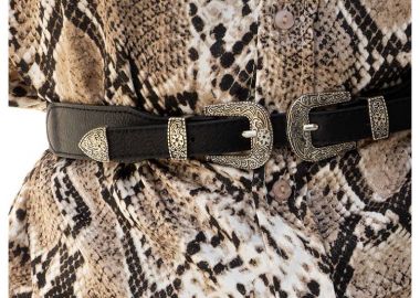 JET SILVER DOUBLE BUCKLE BELT - sense-shop - 