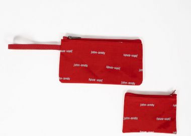 John Andy Unisex Pouch Bag Κόκκινο - JOHN-ANDY - 