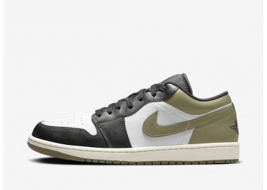 Jordan 1 Low Black Toe Medium Olive 553558092 MBS - Jordan - 