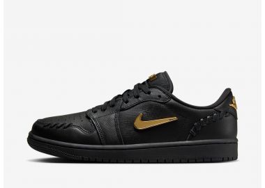 Jordan 1 Low Method of Make Black Metallic Gold Women's FN5032007 MBS - Jordan - 