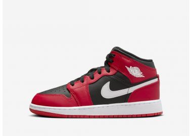 Jordan 1 Mid Gym Red Black White GS DQ8423061 MBS - Jordan - 