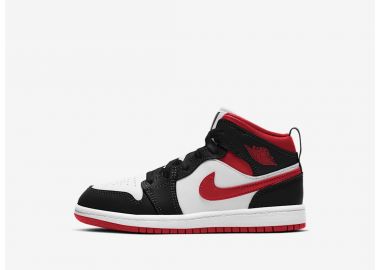 Jordan 1 Mid Gym Red Black White PS 640734122 MBS - Jordan - 