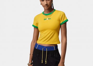 Jordan Retro “Brazil” Γυναικείο T-Shirt (9000257481_91131) - JORDAN - 