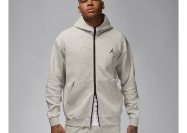 Jordan Sport Hoop Fleece Men's DriFIT FullZip Hoodie Grey HeatherBlack FV8602050 MBS - Jordan - 