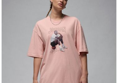 Jordan Women's Oversized Graphic TShirt Pink Glaze FN5703607 MBS - Jordan - 
