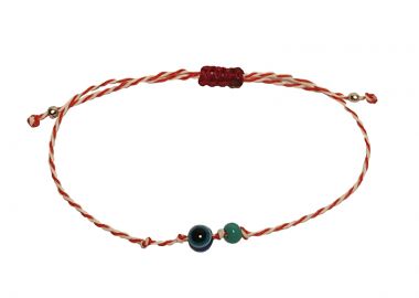 Jt Ασημένιο βραχιόλι Μάρτης μπλε μάτι - JT - 