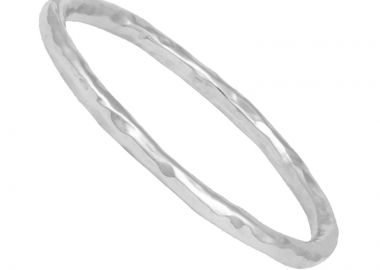 JT Aσημένιο δαχτυλίδι λεπτό βεράκι σφυρήλατο Ασημί - JT - 