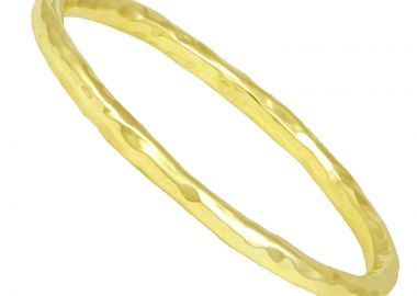 JT Aσημένιο δαχτυλίδι λεπτό βεράκι σφυρήλατο Χρυσό - JT - 