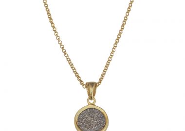 Jt Ασημένιο κολιέ Δίσκος της Φαιστού - JT - 