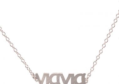 Jt Ασημένιο κολιέ Γιαγιά σε αλυσίδα - JT - 